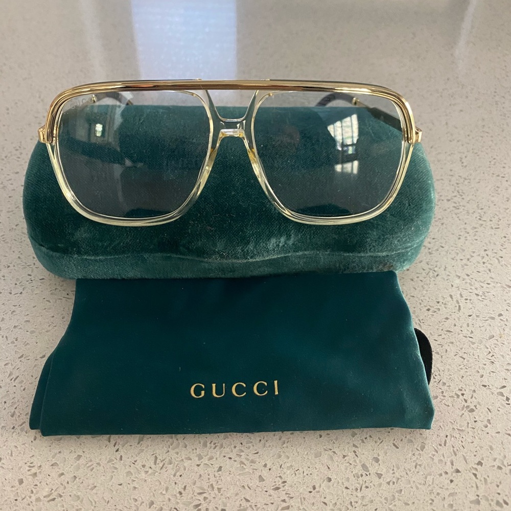 Gucci GG02006 Gold Rimless sunglasses
